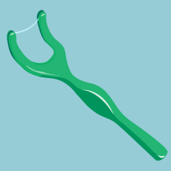 デンタルフロス・ホルダータイプY型