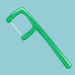 デンタルフロス・ホルダータイプF型